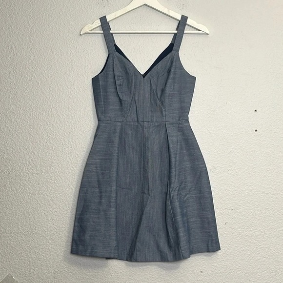 BCBGeneration Dresses & Skirts - BCBGeneration Sleeveless Blue Chambray Women's Mini Dress Size 0 Preppy Academia